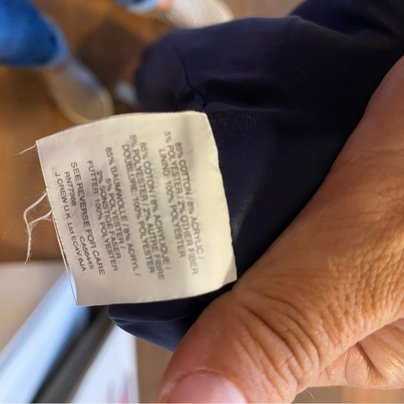 J. Crew Navy and White Patterned Midi Dress, nautical vibes - Picture 6 of 6